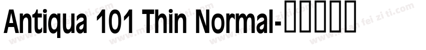 Antiqua 101 Thin Normal字体转换